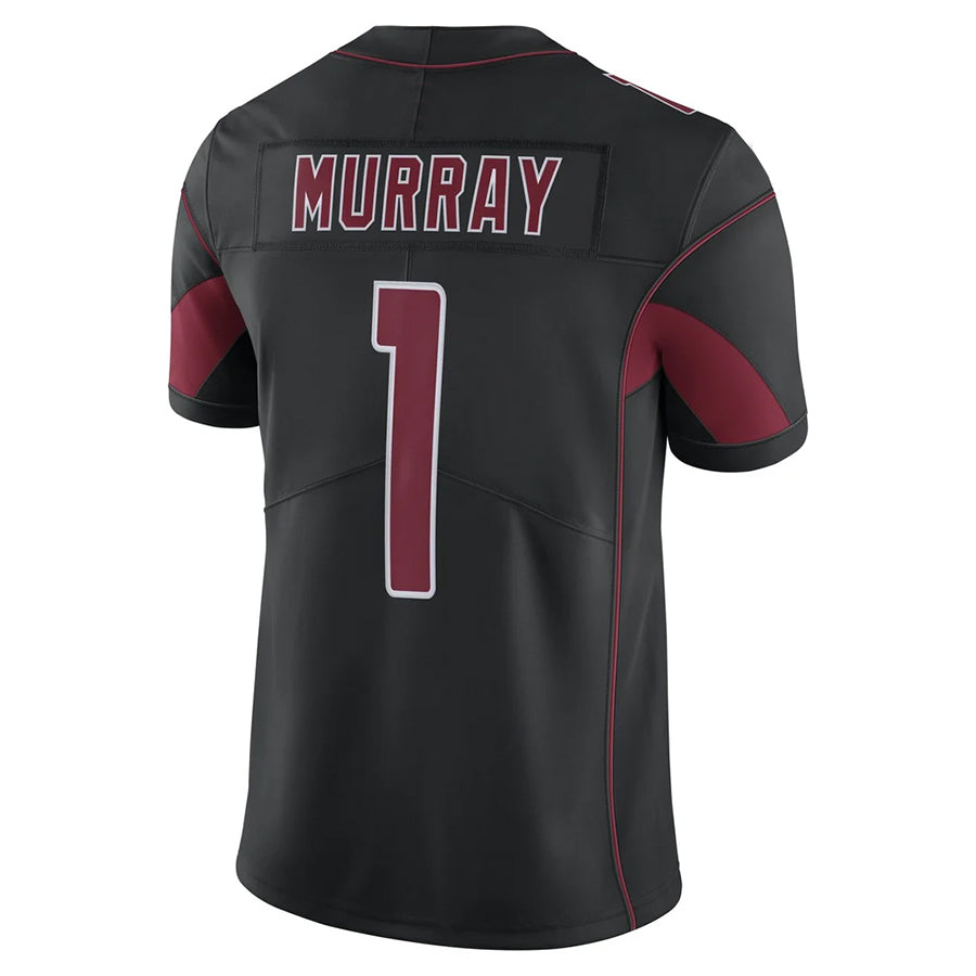 A.Cardinals #1 Kyler Murray Player Black Limited Elite Home Game Jdoa Stitched Jerseys