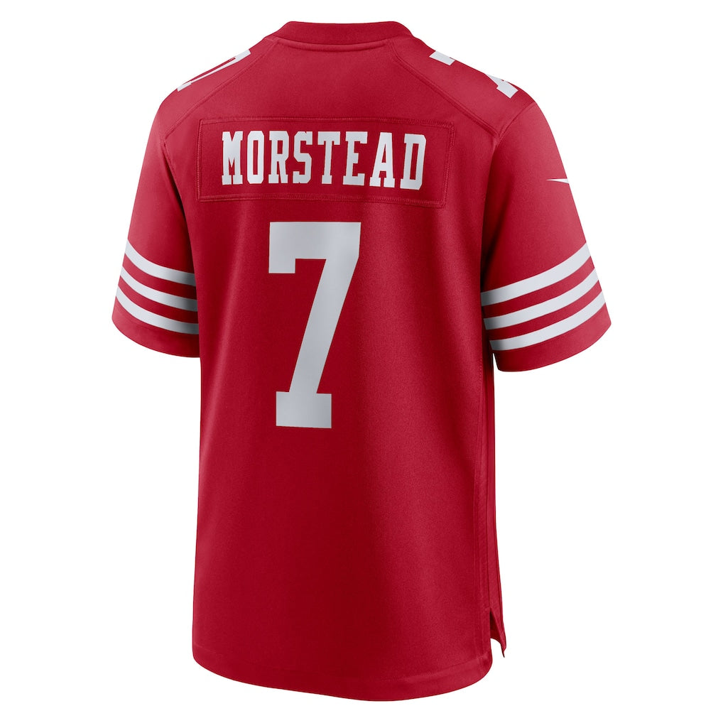 Jdoa SF.49ers #7 Thomas Morstead Scarlet Team Game Jersey