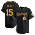 P.Pirates #15 Oneil Cruz Player Black Home Limited Jdoa Stitched Jerseys