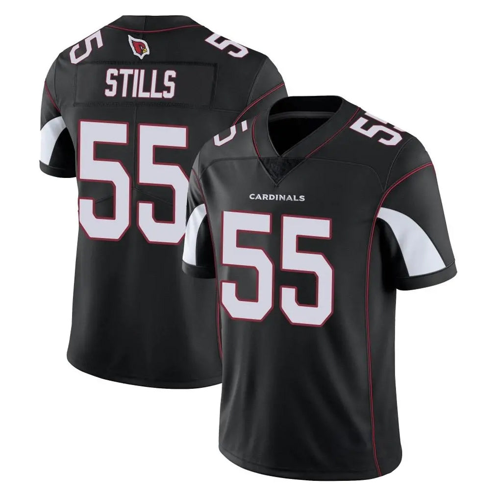 A.Cardinals #55 Dante Stills Player Black Vapor Limited Home Game Jdoa Stitched Jerseys