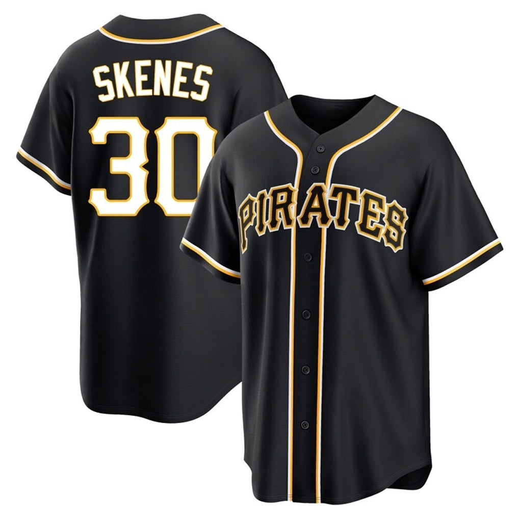 P.Pirates #30 Paul Skenes Player Black Fashion Out Home Game Jdoa Stitched Jerseys
