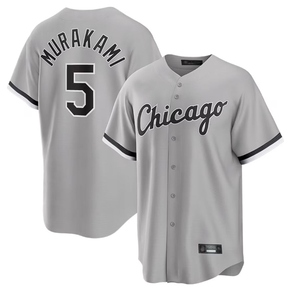 C.White Sox #5 Munetaka Murakami Player Gray Home Game Jdoa Stitched Jerseys