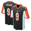 C.Bengals #9 Joe Burrow Player Black Alternate Home Game Jdoa Stitched Jerseys