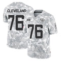 J.Jaguars #76 Ezra Cleveland Player Arctic Camo Salute To Service Limited Game Jdoa Stitched Jerseys