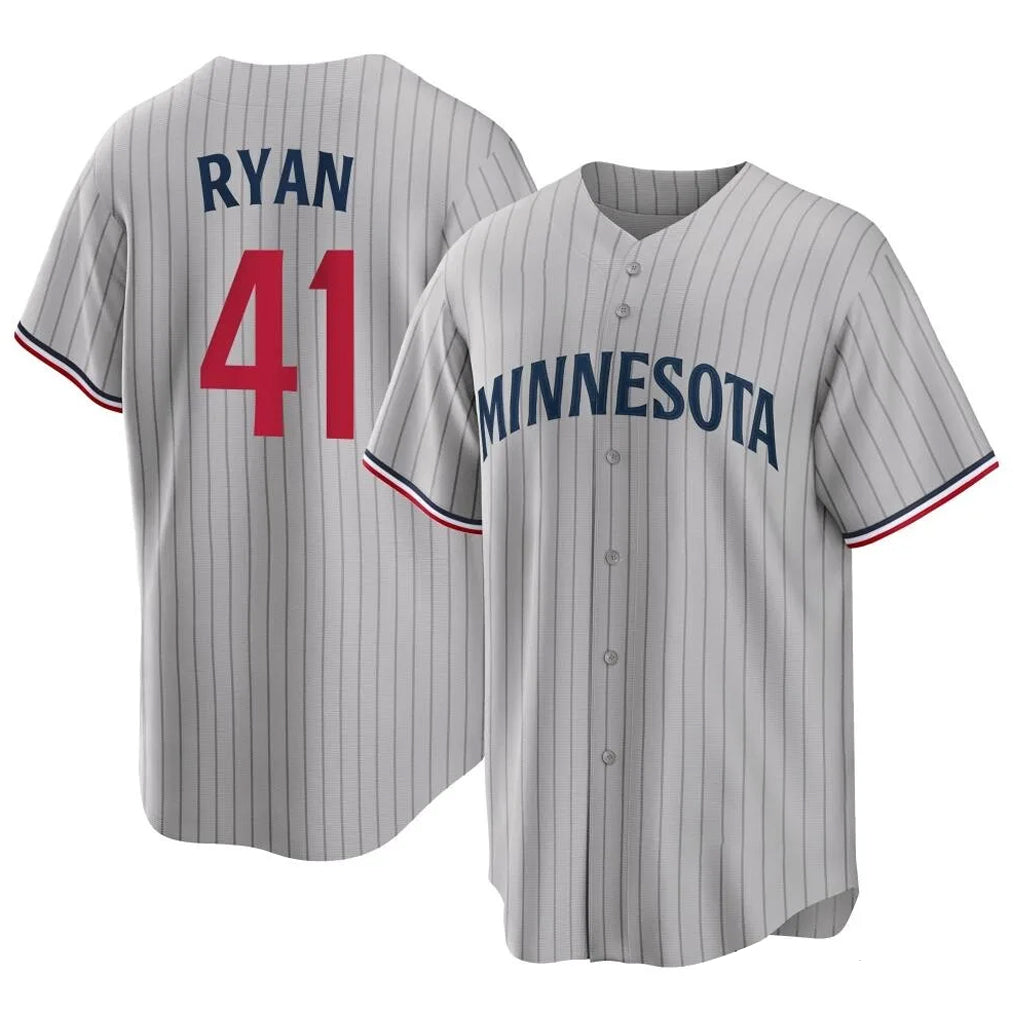 M.Twins #41 Joe Ryan Player Gray Game Limited Home Jdoa Stitched Jerseys