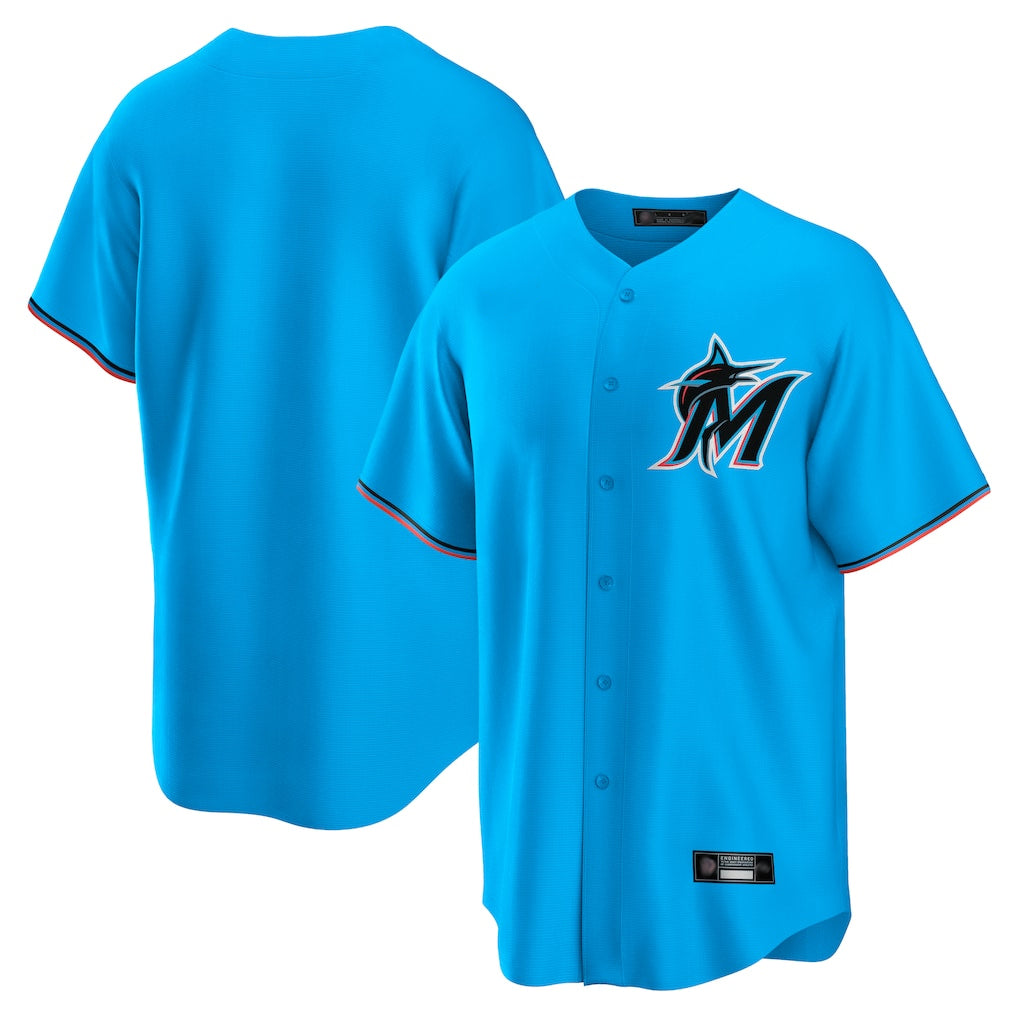 M.Marlins ## Marlins Blank Player Blue Home Game Jdoa Stitched Jerseys