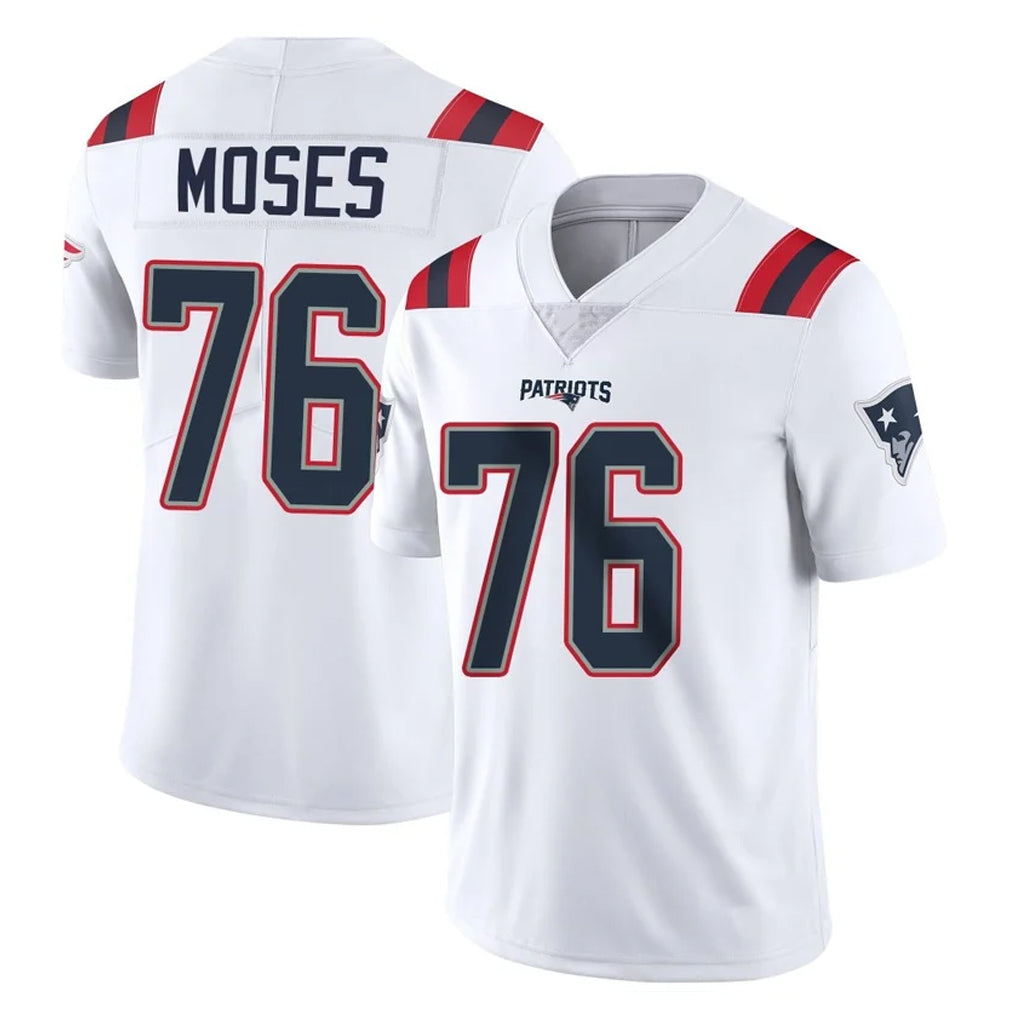 NE.Patriots #76 Morgan Moses Player White Vapor Untouchable Home Game Jdoa Stitched Jerseys