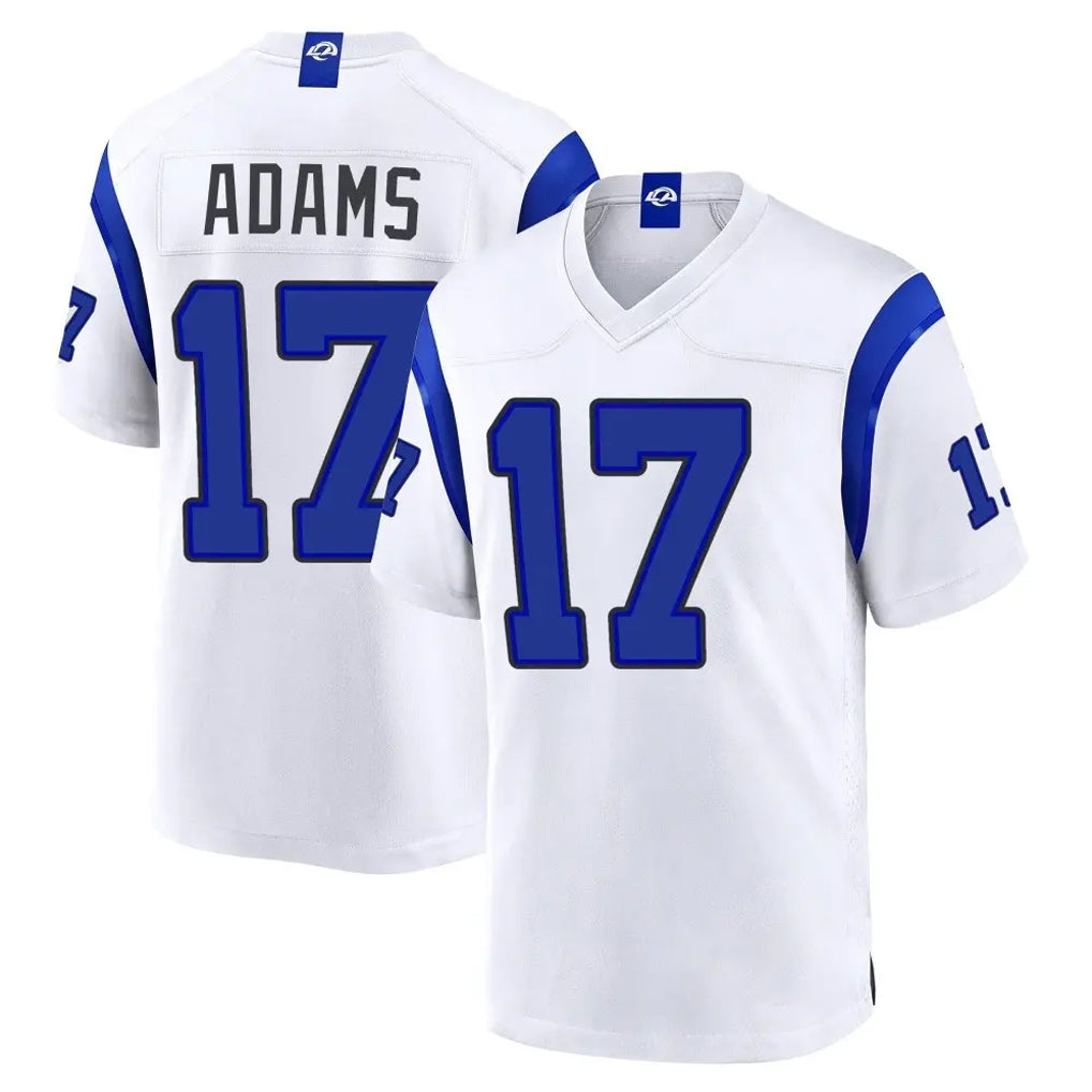 LA.Rams #17 Davante Adams Player White Fearsome Home Game Jdoa Stitched Jerseys