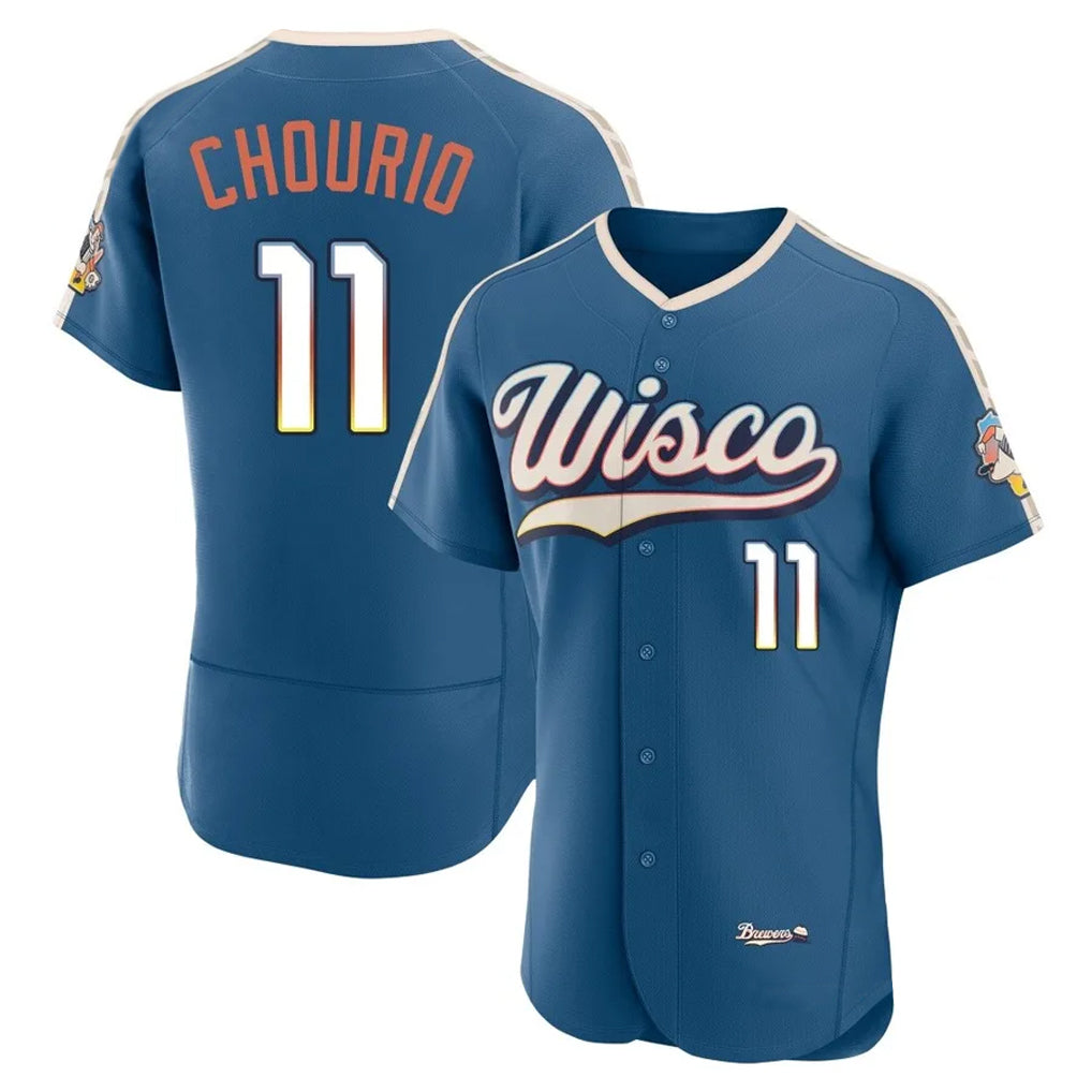 M.Brewers #11 Jackson Chourio Player Blue 2026 City Connect Home Limited Elite Jdoa Stitched Jerseys