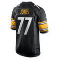 Jdoa P.Steelers #77 Broderick Jones Black Game Jersey