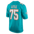 Jdoa M.Dolphins #75 Greg Little Aqua Game Jersey