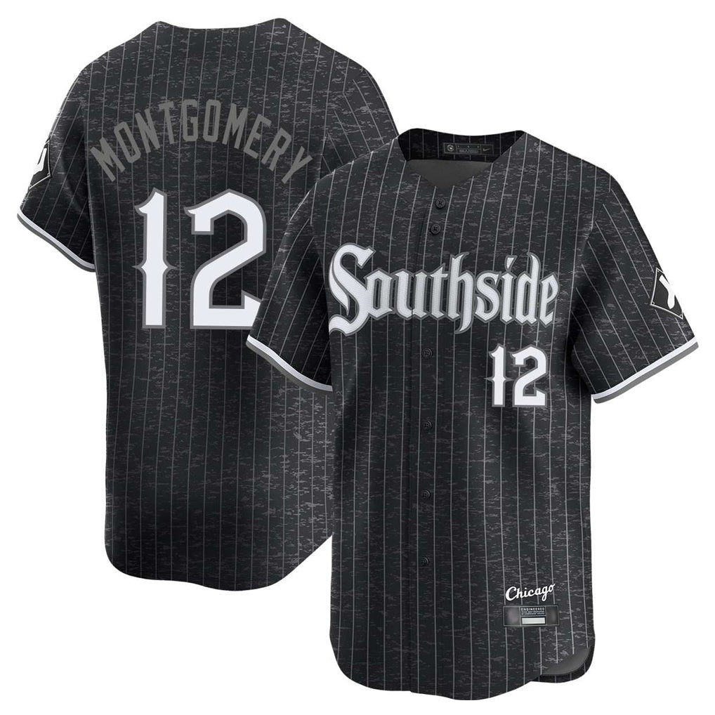 C.White Sox #12 Colson Montgomery Player Black City Connect Limited Home Jdoa Stitched Jerseys