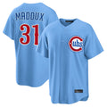 C.Cubs #31 Greg Maddux Player Light Blue Home Game Jdoa Stitched Jerseys