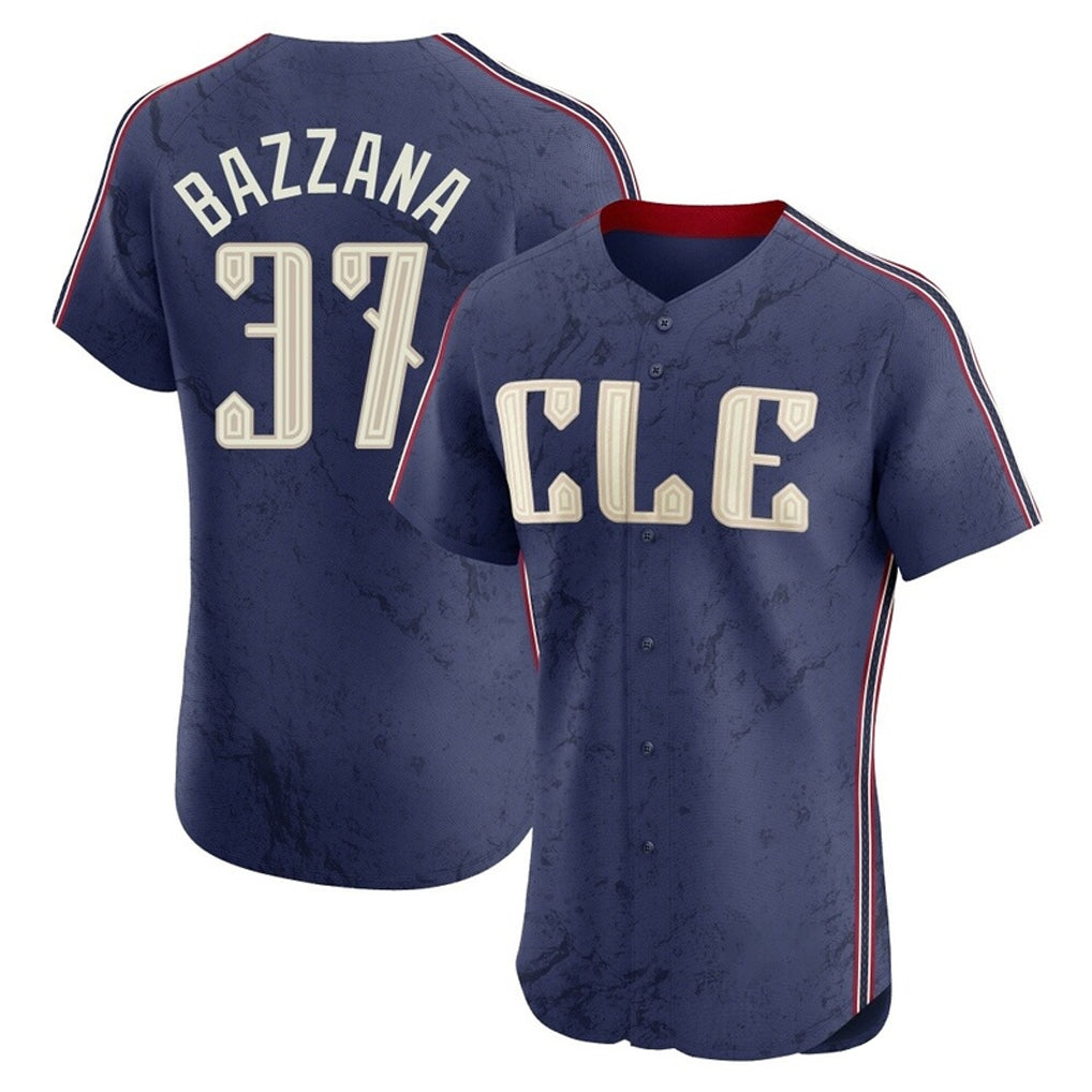 C.Guardians #37 Travis Bazzana Player Navy City Connect Limited Elite Home Jdoa Stitched Jerseys