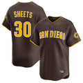 S.Diego Padres #30 Gavin Sheets Player Brown Home Limited Jdoa Stitched Jerseys