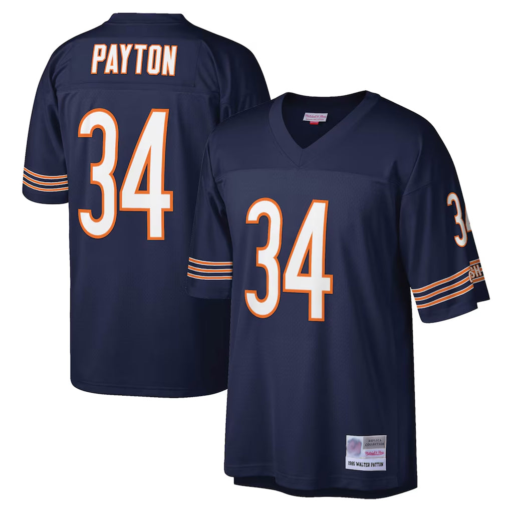 C.Bears #34 Walter Payton Player Navy Mitchell & Ness Legacy Replica Jdoa Stitched Jerseys