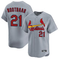 St. Louis Cardinals #21 Lars Nootbaar Player Gary Home Limited Jdoa Stitched Jerseys