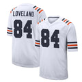 C.Bears #84 Colston Loveland Player White Classic Home Game Jdoa Stitched Jerseys