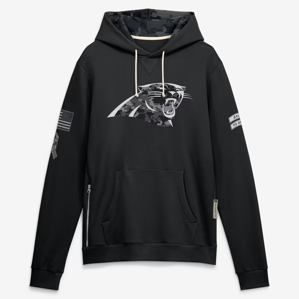 C.Panthers 2026 Black Logo Pullover Hoodies Limited Game Edoa Stitched Jerseys