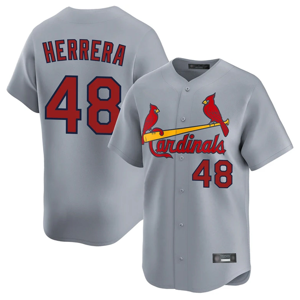 St. Louis Cardinals #48 Ivan Herrera Player Gray Home Limited Jdoa Stitched Jerseys
