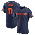H.Astros #11 Cam Smith Player Navy City Connect Limited Elite Home Jdoa Stitched Jerseys