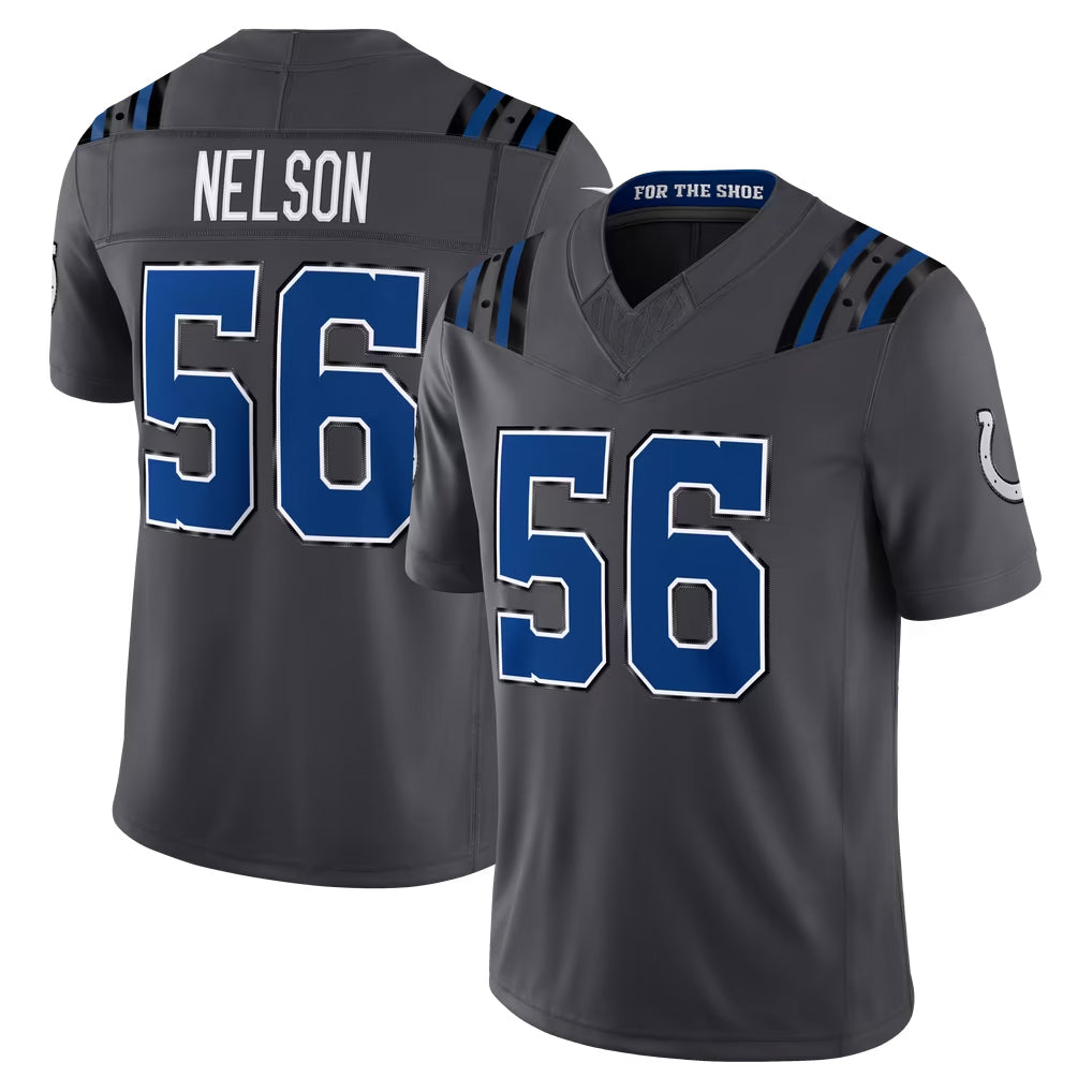 IN.Colts #56 Quenton Nelson Player Anthracite Limited 2026 Rivalries Collection Home Game Hdoa Stitched Jerseys