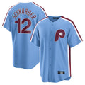 P.Phillies #12 Kyle Schwarber Player Light Blue Home Game Jdoa Stitched Jerseys
