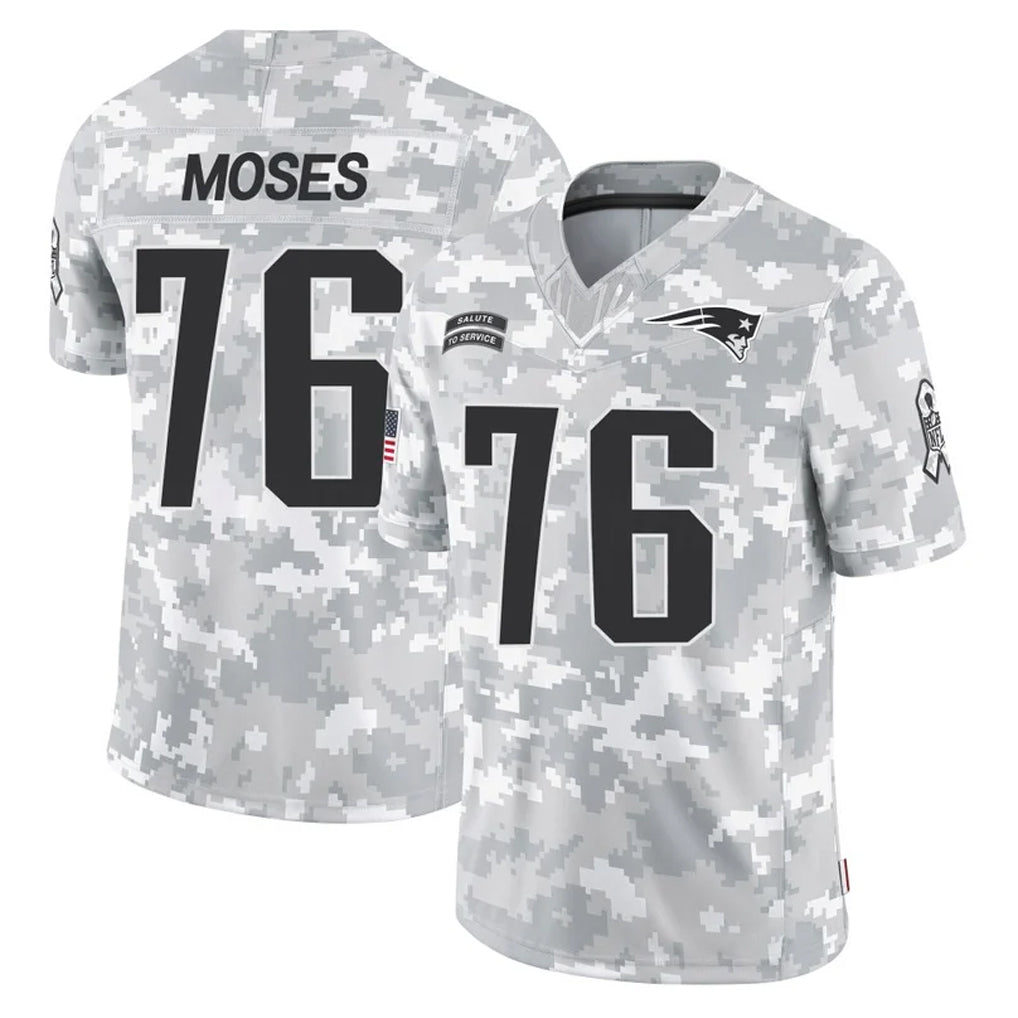 NE.Patriots #76 Morgan Moses Player Arctic Camo Salute To Service Limited Game Jdoa Stitched Jerseys