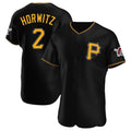 P.Pirates #2 Spencer Horwitz Player Black Alternate 2025 Home Limited Elite Jdoa Stitched Jerseys