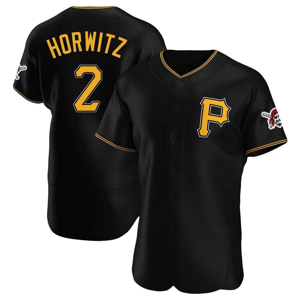 P.Pirates #2 Spencer Horwitz Player Black Alternate 2025 Home Limited Elite Jdoa Stitched Jerseys