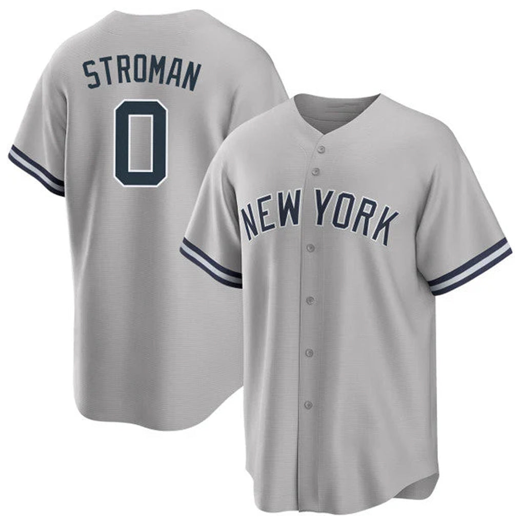 NY.Yankees #0 Marcus Stroman Player Gray Road Game Jdoa Stitched Jerseys