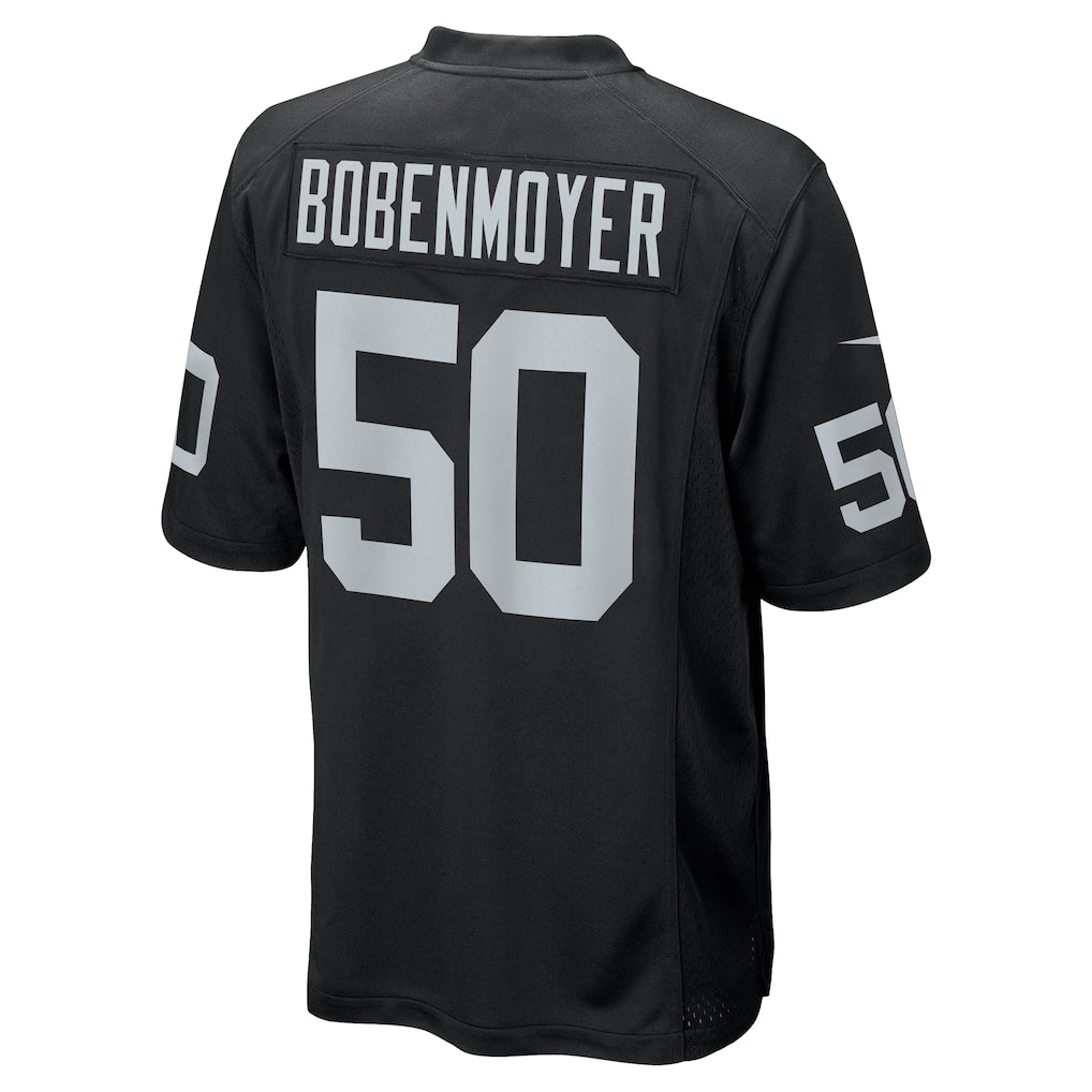 Jdoa LV.Raiders #50 Jacob Bobenmoyer Black Game Player Jersey