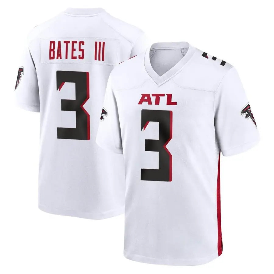 A.Falcons #3 Jessie Bates III Player White Home Game Jdoa Stitched Jerseys