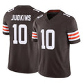 C.Browns #10 Quinshon Judkins Player Brown Vapor F.U.S.E. Limited Home Game Jdoa Stitched Jerseys