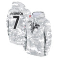 A.Falcons #7 Bijan Robinson Player Camo Arctic Salute to Service Hoodies Limited Jdoa Stitched Jerseys