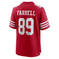 Jdoa SF.49ers #89 Luke Farrell Scarlet Team Game Jersey
