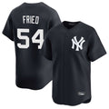 NY.Yankees #54 Max Fried Player Navy Limited Game Jdoa Stitched Jerseys