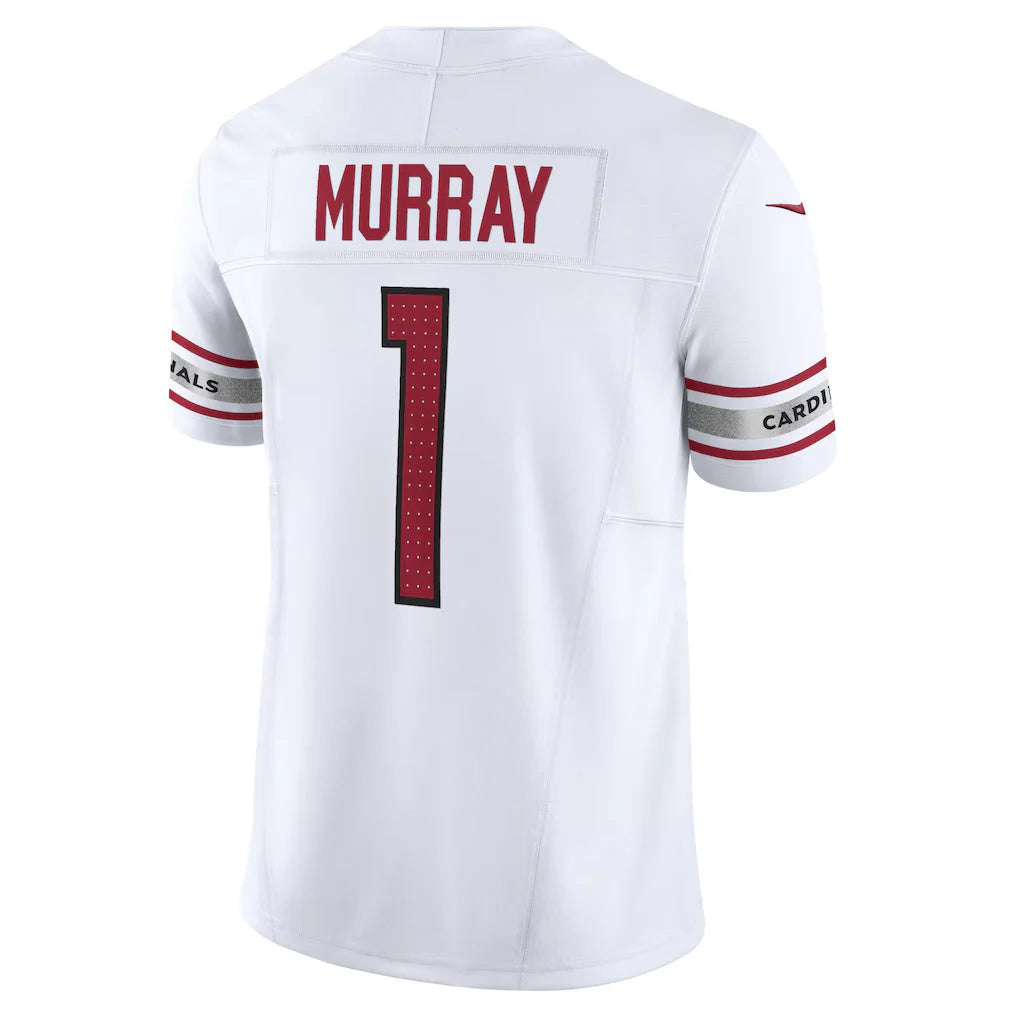 A.Cardinals #1 Kyler Murray Player White Vapor F.U.S.E. Limited Home Game Jdoa Stitched Jerseys