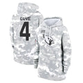 A.Cardinals #4 Jeremiyah Love Player Arctic Camo Salute to Service Hoodies Jdoa Stitched Jerseys