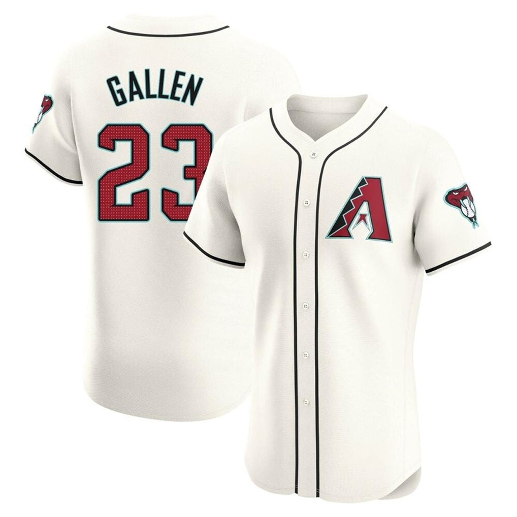 A.Diamondbacks #23 Zac Gallen Player Cream Limited Elite Home Game Jdoa Stitched Jerseys