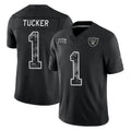 LV.Raiders #1 Tre Tucker Player Black Limited 2026 Salute to Service Home Game Stitched Jerseys