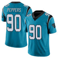 C.Panthers #90 Julius Peppers Player Blue Vapor Untouchable Limited Game Jdoa Stitched Jerseys