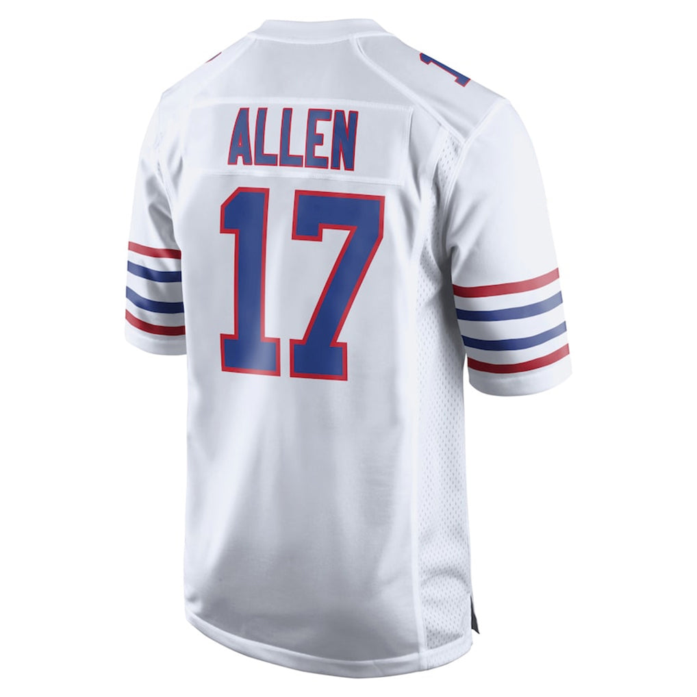 B.Bills #17 Josh Allen Player White Limited Game Jdoa Stitched Jerseys