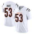 C.Bengals #53 Boye Mafe Player White Vapor Untouchable Limited Home Game Jdoa Stitched Jerseys