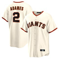 SF.Giants #2 Willy Adames Player Cream Home Game Jdoa Stitched Jerseys