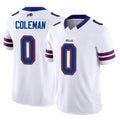 B.Bills #0 Keon Coleman Player White Vapor F.U.S.E. Jersey Limited Home Game Jdoa Stitched Jerseys