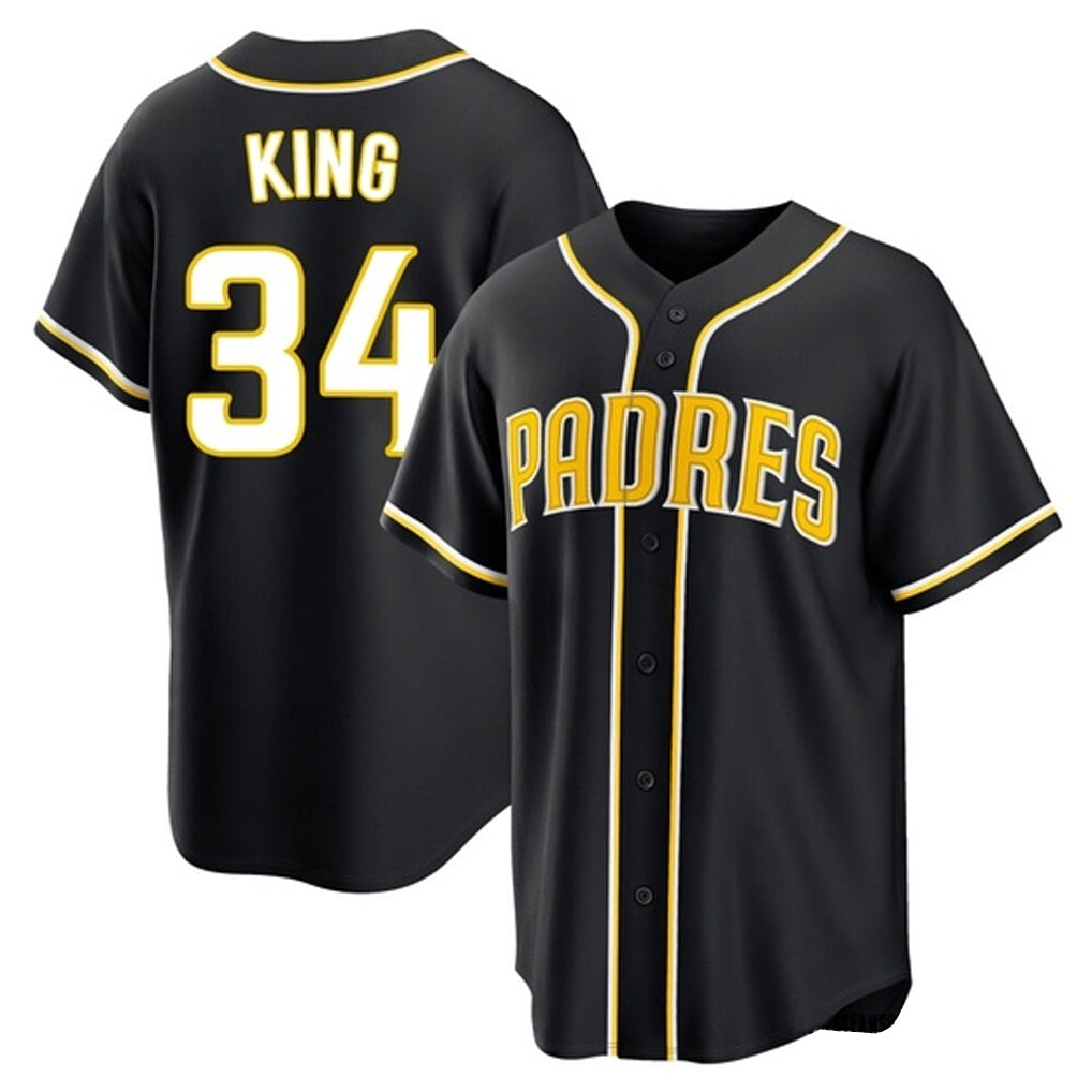 S.Diego Padres #34 Michael King Player Black 2026 Fashion Home Jdoa Stitched Jerseys