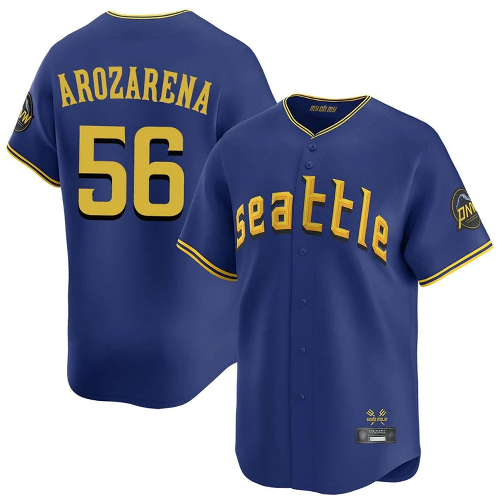 S.Mariners #56 Randy Arozarena Player Royal City Connect Home Limited Jdoa Stitched Jerseys