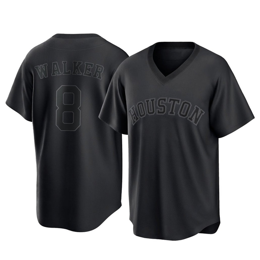 H.Astros #8 Christian Walker Player Black Fashion T-shirt Home Game Jdoa Stitched Jerseys