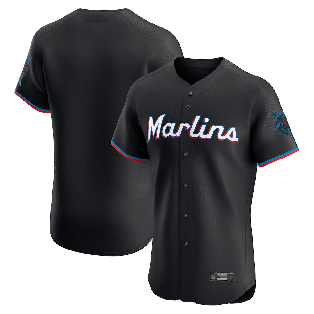 M.Marlins ## Marlins Blank Player Black Vapor Home Limited Elite Jdoa Stitched Jerseys